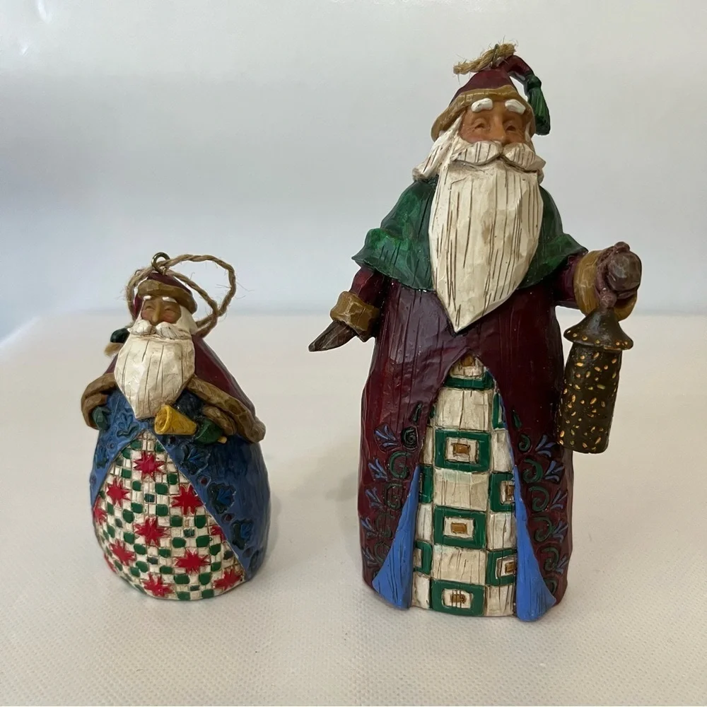 Jim Shore Santa Christmas Ornaments 2002